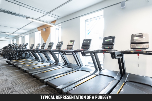 Photo: typical representation of a PureGym, by James McCauley.